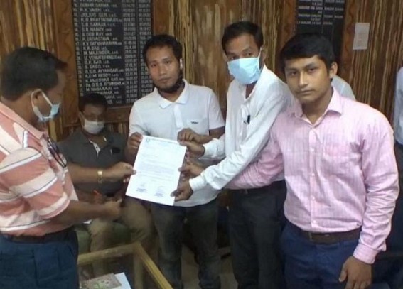 Over pending stipend Twipra Student Federation (TSF) placed deputation to Tribal Welfare Department Over pending stipend Twipra Student Federation (TSF) placed deputation to Tribal Welfare Department